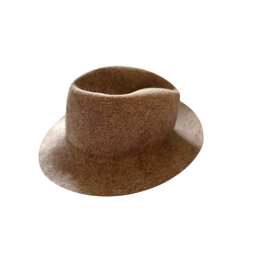 Rag & Bone 100% Wool Beige Taupe Fedora Hat Small